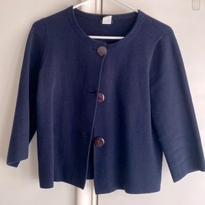 J.Crew navy sweater jacket
